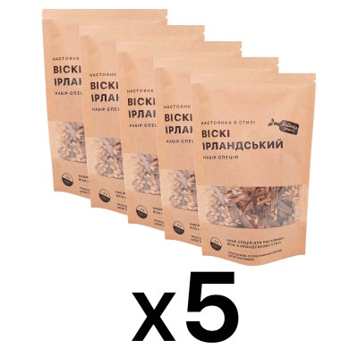 Набір спецій для настоянки Віскі в Ірландському стилі на 3 л (5 шт) гурт