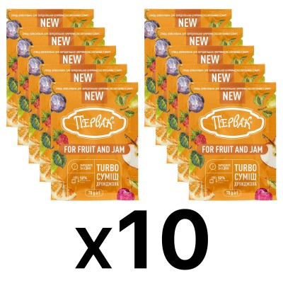 Турбо-дріжджі Первак на 25 л для фруктових браг (10 шт) гурт