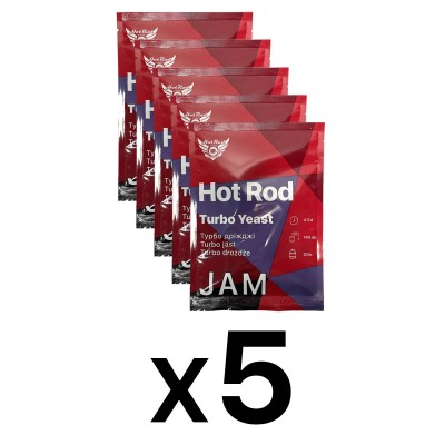 Спиртовые турбо дрожжи Hot Rod Jam на 25 л (5 шт) опт