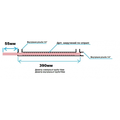 Доохладитель для узла отбора (однотрубный)