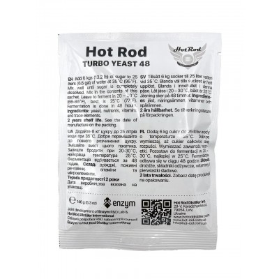 Турбо дріжджі Hot Rod 48 на 25 л (146 г)