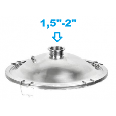 60л Кришка нержавійка 1,5" або 2"
