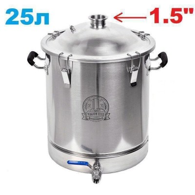 25л Фирменный перегонный куб (кламп 1.5" без ТЭНа)