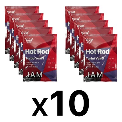 Спиртові турбо дріжджі Hot Rod Jam на 25 л (10 шт) гурт