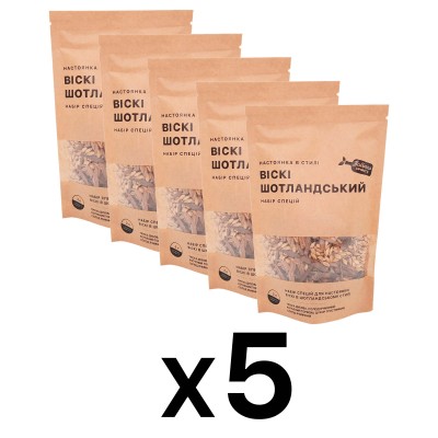 Набір спецій для настоянки Віскі в Шотландському стилі на 3 л (5 шт) гурт